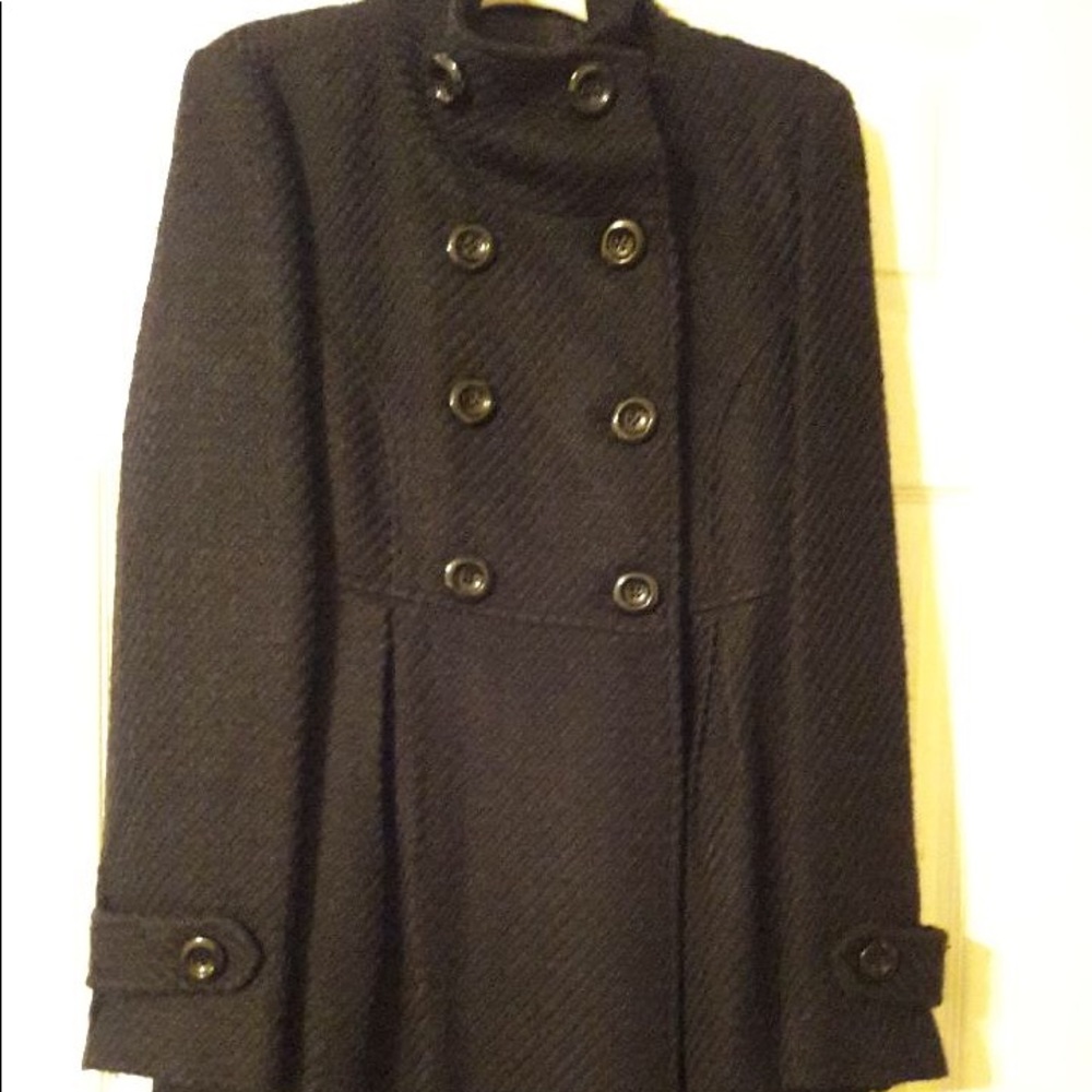 Black Wool Coat **